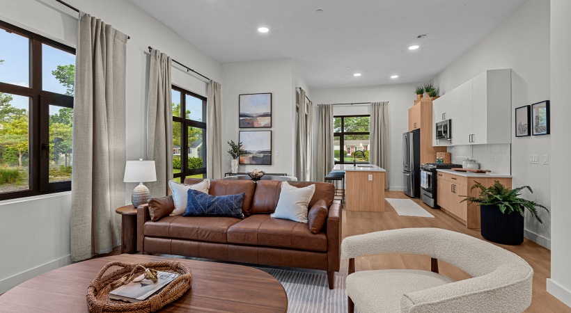 Expansive Living Spaces with Wrap Around Balcony in Corner Floorplan Style Expansive Living Spaces with Wrap Around Balcony in Corner Floorplan Style